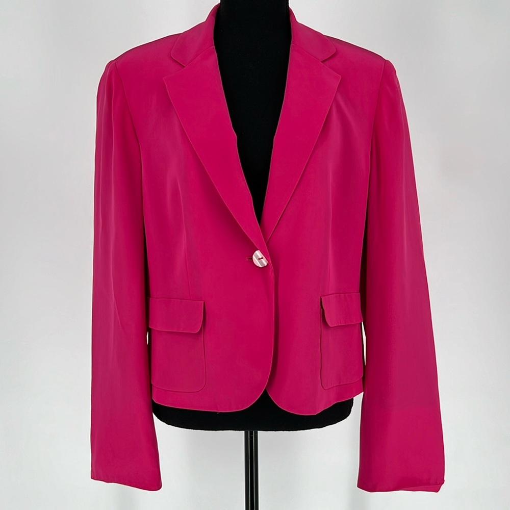 BLACK LABEL BY EVAN PICONE SILK BLAZER‎